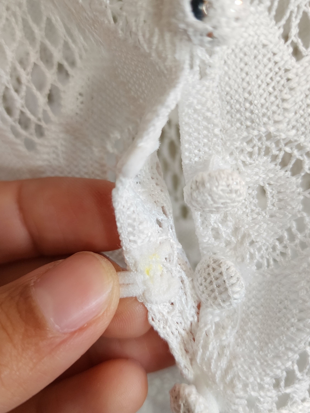 Lulus City of Angels White Crochet Lace Button-Up Swim Cover-Up - Picture 5 of 7